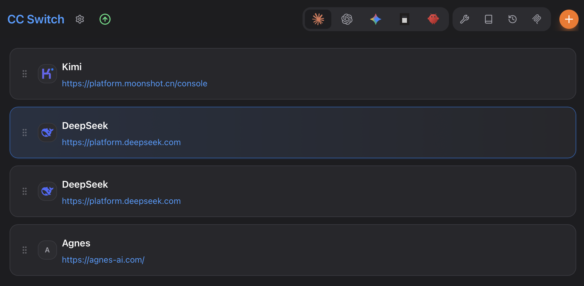 CC Switch 添加配置